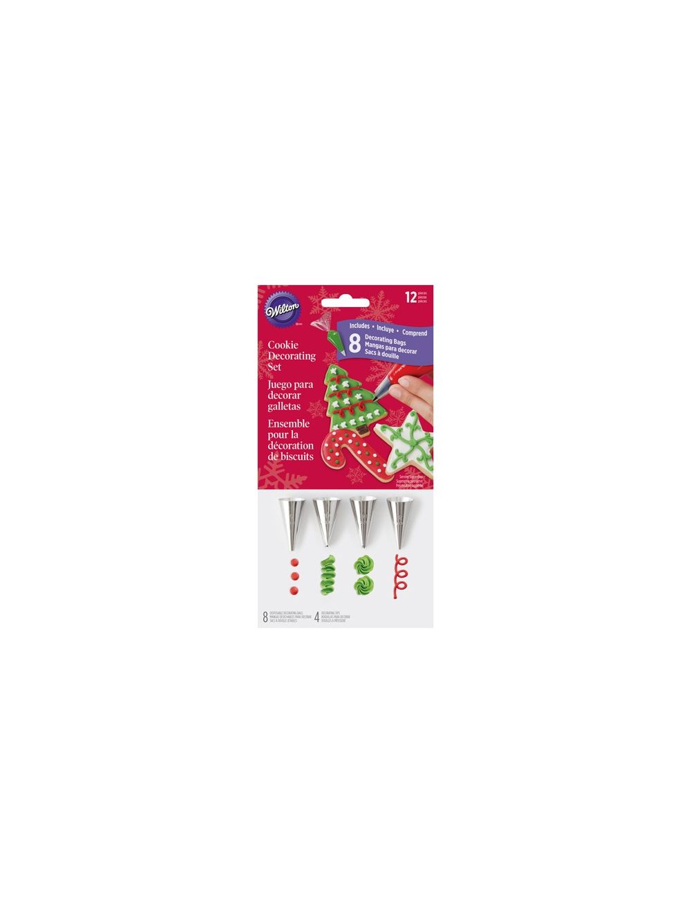 Wilton Christmas Cookie Decorating Kit 12pc   2104 7835 5IbeB8Xn7oojiySI 