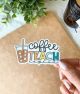 Coffee Teach Repeat Sticker