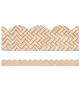 Woven Bamboo Scalloped Bulletin Board Borders