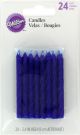 Wilton Blue Birthday Candles 24ct