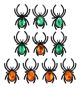 Halloween Spider Rings 10pc