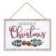 Merry Christmas Winter MDF Sign, 10.5 x 7 inches