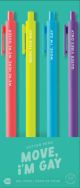 Move I'm Gay Jotter Pen Set 4pc