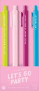 Let's Go Party Jotter Pen Set 4pc