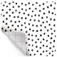 Black Painted Dots Peel and Stick Decorative Paper