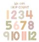 Terrazzo Tones Skip Counting/Multiples Jumbo Numbers Bulletin Board