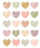 Terrazzo Tones Hearts Stickers