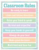 Pastel Pop Classroom Rules Chart