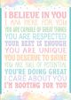 I Believe In You Positive Poster