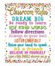 Confetti Classroom Rules Chart