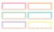 Pastel Pop Rainbow Labels Magnetic Accents