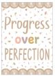 Progress over Perfection Positive Poster