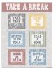 Classroom Cottage Take a Break Chart