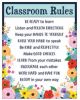 Wildflowers Classroom Rules Chart