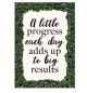 A Little Progress Each Day Positive Poster