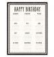 Modern Farmhouse Happy Birthday Chart