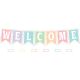 Pastel Pop Pennants Welcome Bulletin Board