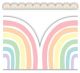 Pastel Pop Rainbows Die-Cut Border Trim