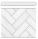 Modern Farmhouse White Herringbone Straight Border Trim