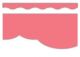 Coral Pink Fancy Scallops Border Trim