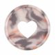 THP Blush Glossy Tortoise Expander Plastic Shell Disc