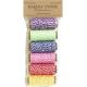 Rainbow Cotton Baker's Twine Mini Spools 2-Ply