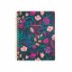 Poly Spiral Tropical Floral Desk Size Journal 8.5×11