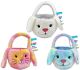 3D Bunny Face Soft Plush Easter Basket