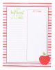 Apples & Stripes Large Notepad