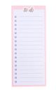 Pink To Do Magnetic Notepad