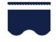 Navy Scalloped Border Trim