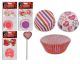 Valentine's day Baking Cups w/Picks