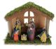 Porcelain Character Wooden Nativity Scene 6 Set