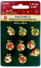 Metal Flower Jingle Bell 9pc