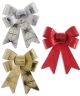 Christmas Jacquard Bow 2pc